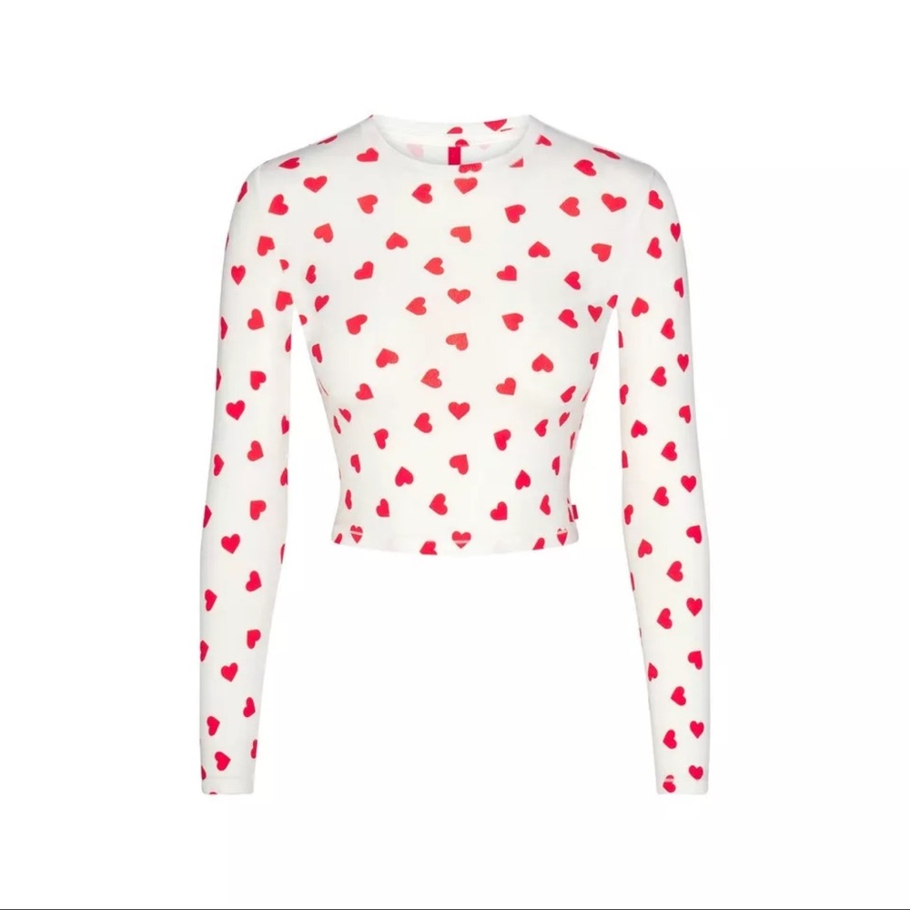 SKIMS x Lana Del Rey Valentines Limited Edition Super Cropped Long Sleeve